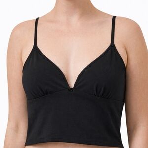 Skims Fits Everybody Picot Cami Tank Top Onyx Black XSmall NWOT